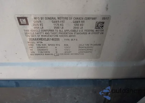 2018 Chevrolet Equinox Ls from USA, damaged, VIN 2GNAXHEV3J6148288